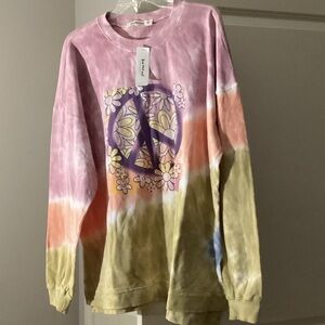 Terez Multicolor Tie-Dye Kids Sweatshirt